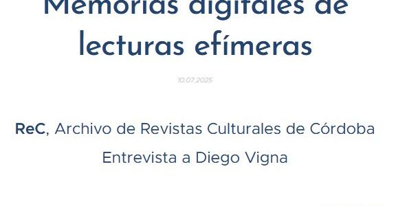 Entrevista | “Memorias digitales de lecturas efímeras” [Tierra Media]