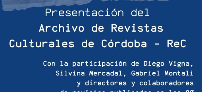 Presentación del ReC en Villa María | 3 de octubre 2025